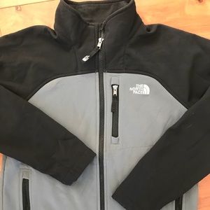 North Face Boys’ full zip w logo on front & back